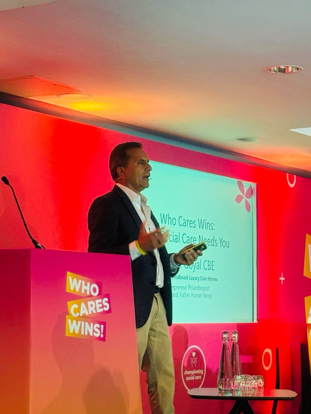 Avnish Goyal at Who Cares Wins conference