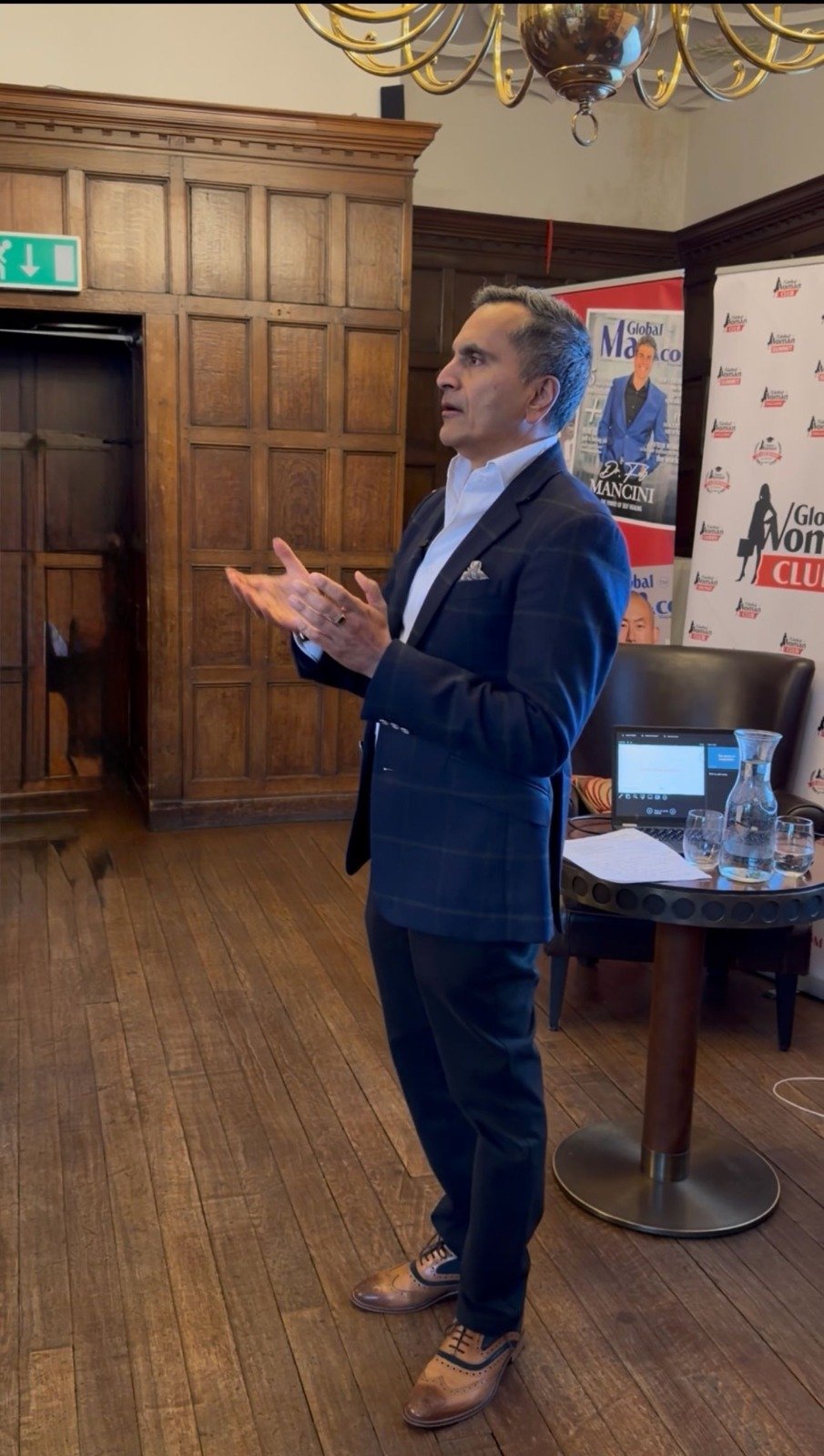 Avnish Goyal speaking at an event
